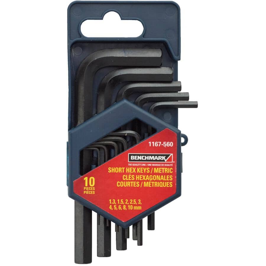 10 Piece Metric Short Hex Key Set