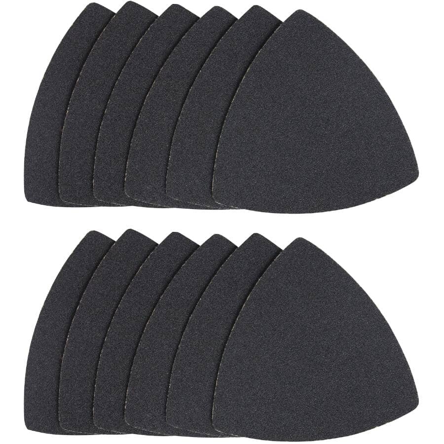 120 Grit 3-1/4" Triangle Sandpaper - 12 Pack
