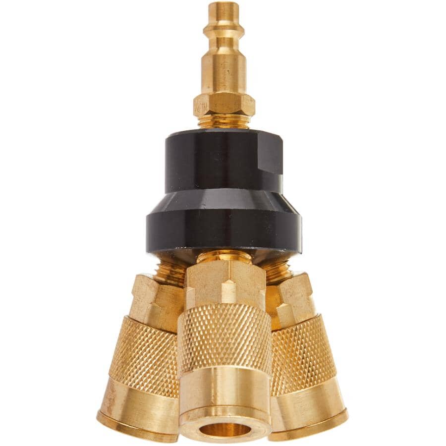 1/4" 3-Way Hose Splitter Kit - 3 Piece