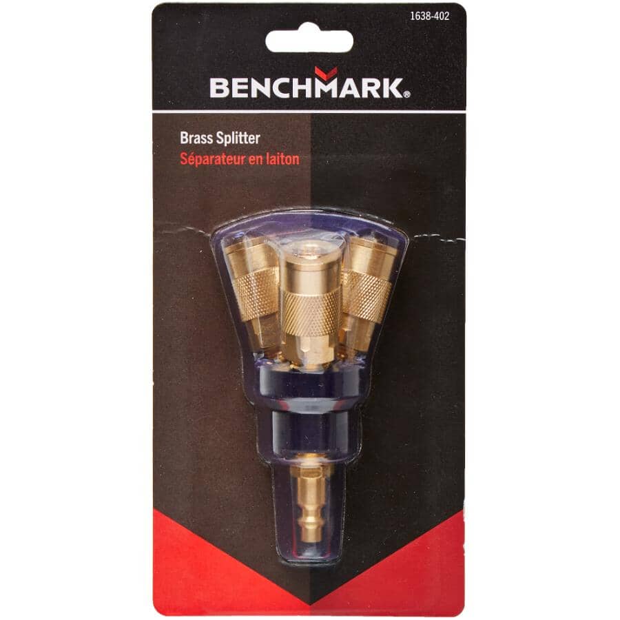 1/4" 3-Way Hose Splitter Kit - 3 Piece