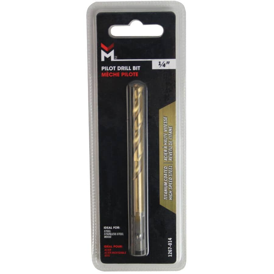 1/4" High Speed Steel Pilot Drill Bit - For M42 Bi Metal Hole Saw Mandrels