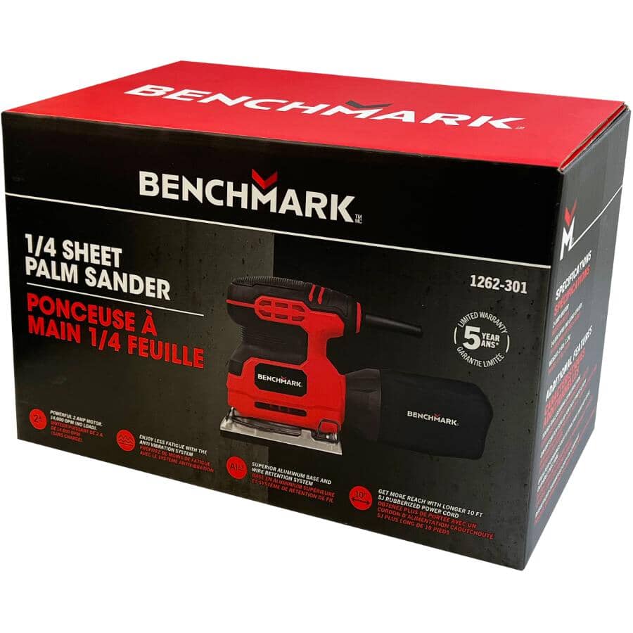 1/4 Sheet Palm Sander - 2 Amp