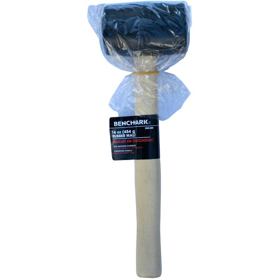 16 oz Black Rubber Mallet