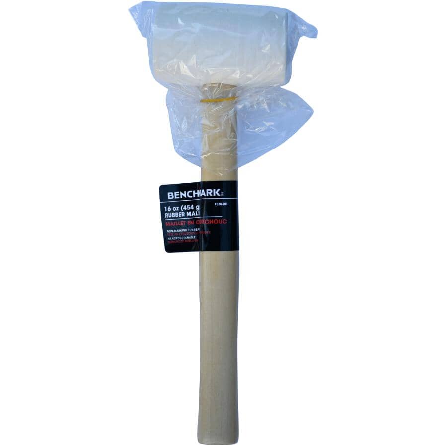 16 oz White Rubber Mallet