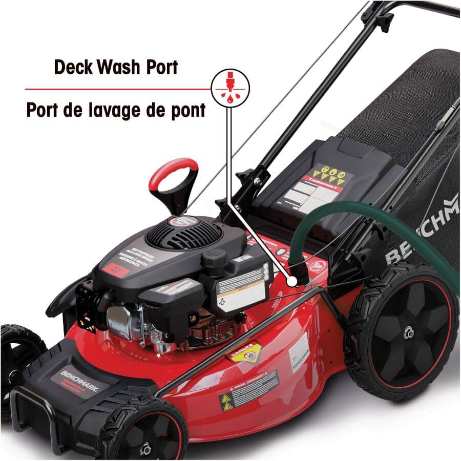 173cc Self-Propelled 3-In-1 Gas Lawn Mower - with Adjustable Speed & Rear Wheel Drive, 22"