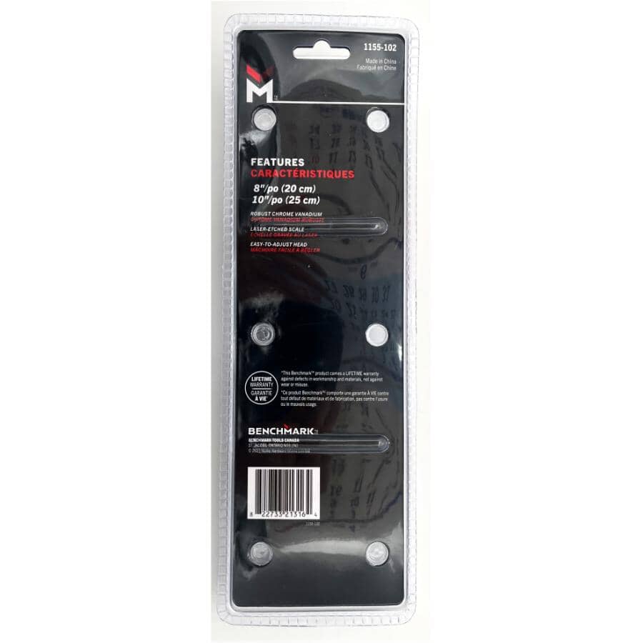 2 Piece 8" and 10" Chrome Vanadium Adjustable Wrench Set