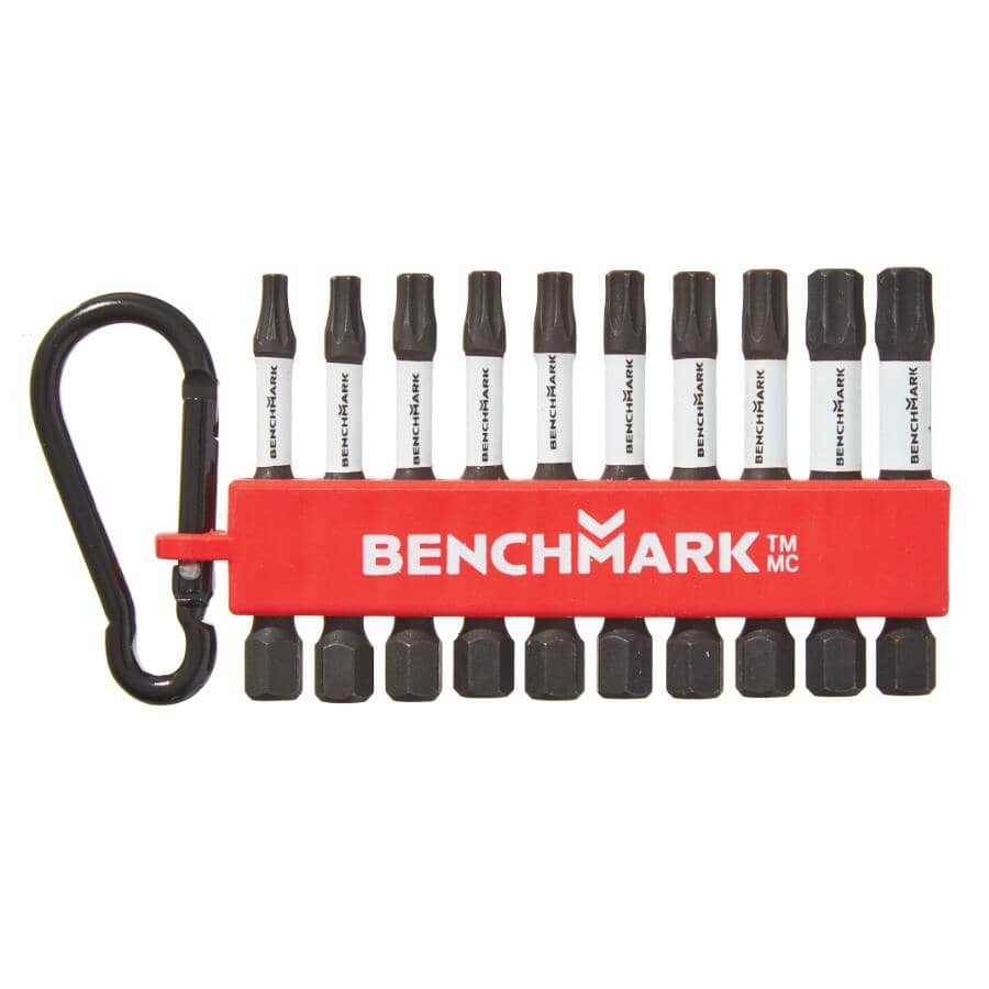 2" Torx Power Bits - 10 Pack, Assorted Sizes