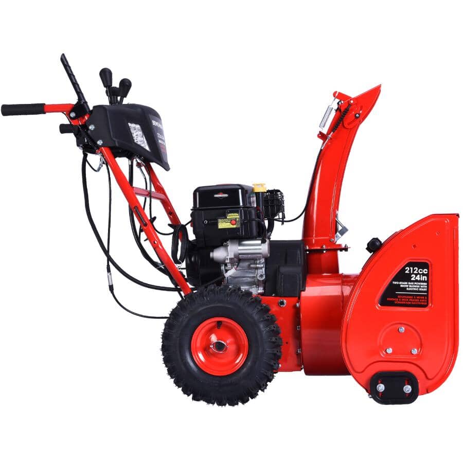 212cc 2-Stage Snow Blower - 24"
