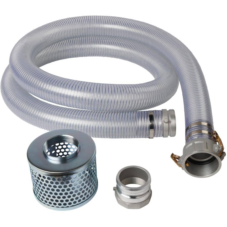 3" 12' Intake Hose Kit with Quick Connect Couplers
