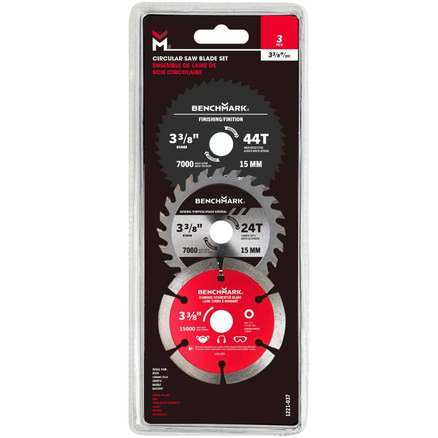 3-3/8" Circular Saw Blade Set - 3 Pack