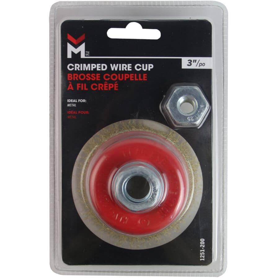 3" Crimped Wire Cup Brush