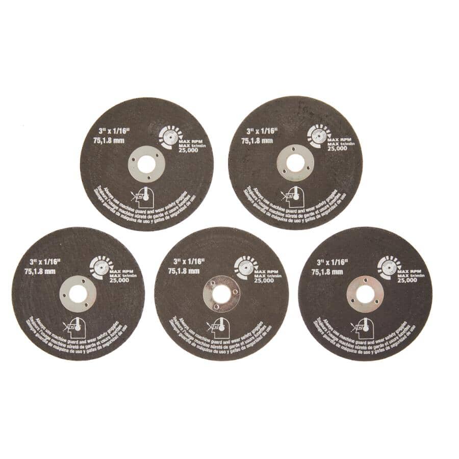 3" Cutting Discs - 5 Piece