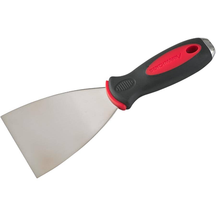 3" Flexible Wall Scraper - with Ergonomic Grip Handle