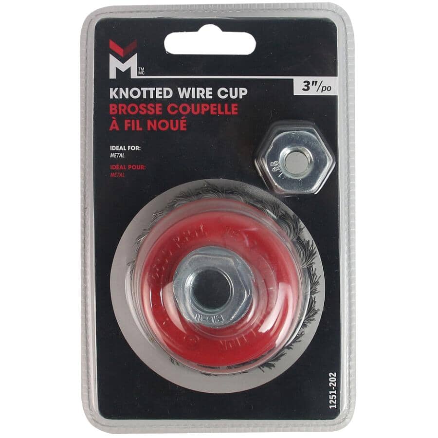 3" Knotted Wire Cup Brush