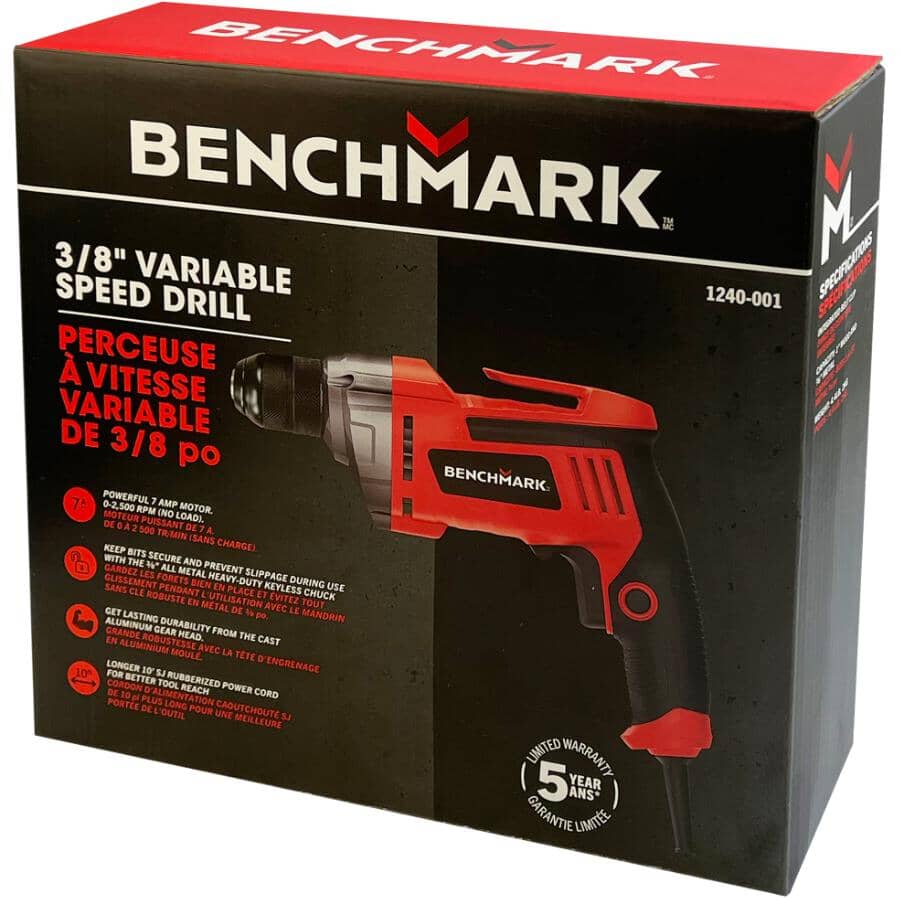 3/8" Corded Drill - 7 Amp