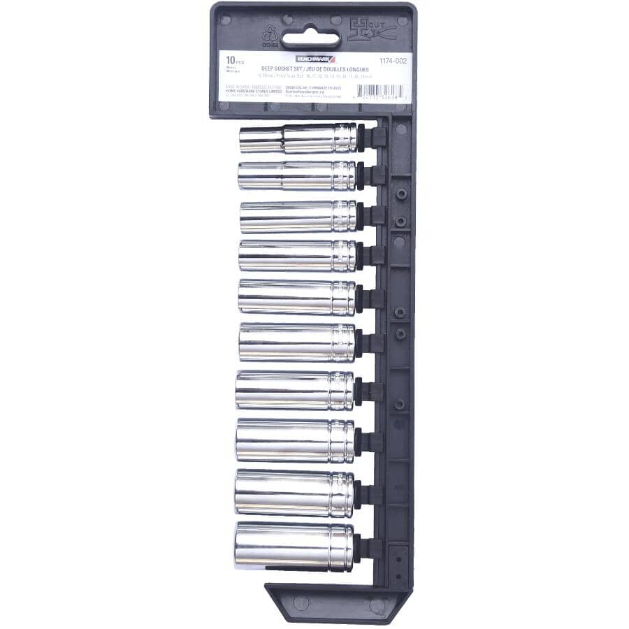 3/8" Drive Metric Deep Socket - 10 Piece Set