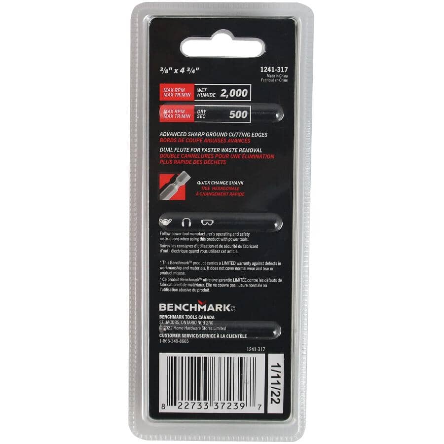 3/8" X 4-3/4" Jobsite Drill Bit