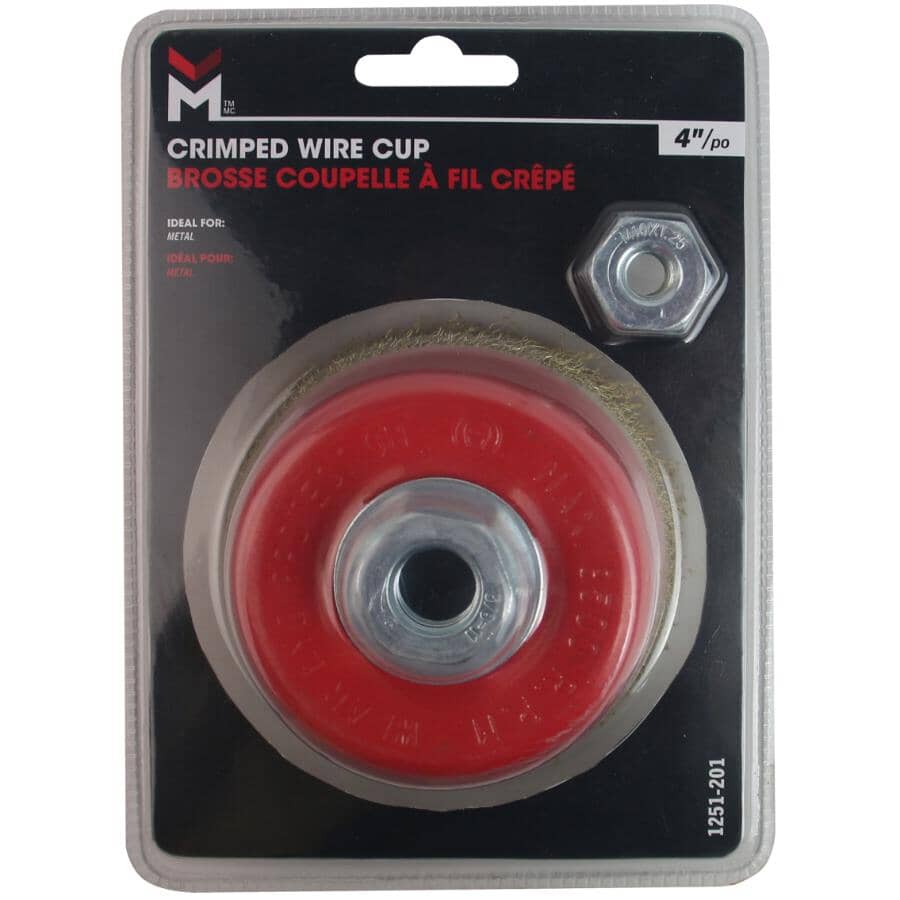 4" Crimped Wire Cup Brush