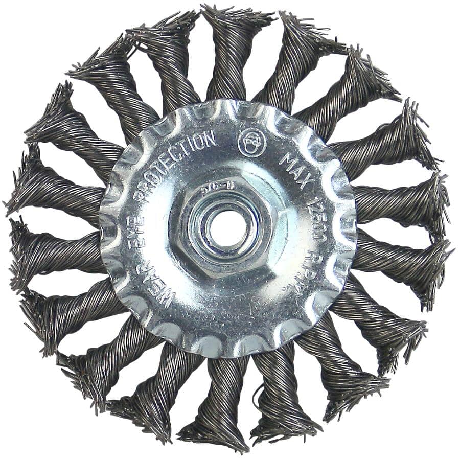 4" Knotted Wire Wheel Brush