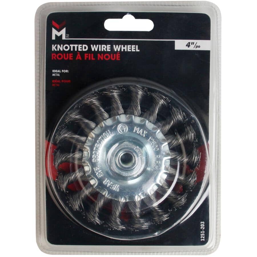 4" Knotted Wire Wheel Brush