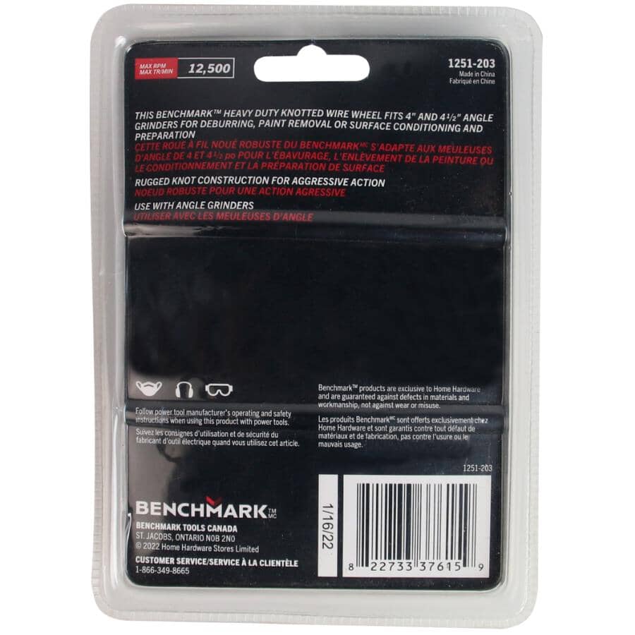 4" Knotted Wire Wheel Brush