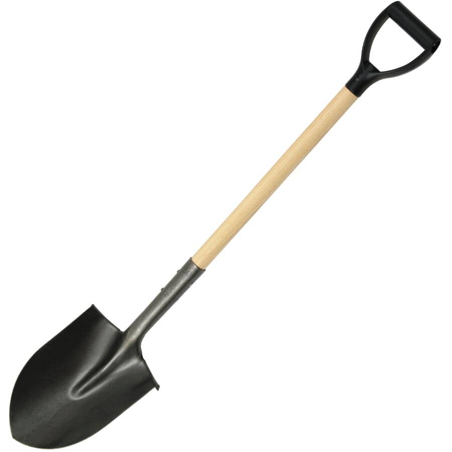 44" Round Point D-Handle Shovel