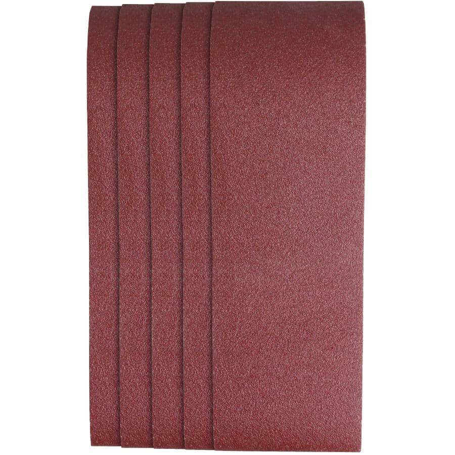 5 Pack 3" x 18" 80 Grit Aluminum Oxide Belts