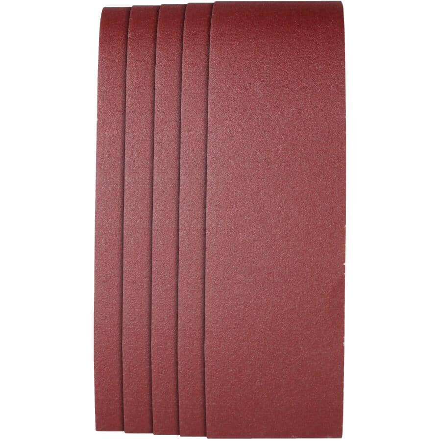 5 Pack 3" x 21" 120 Grit Aluminum Oxide Belts