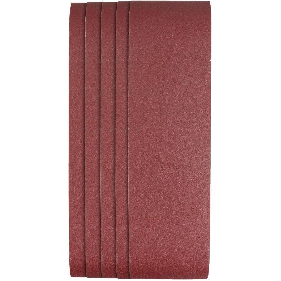 5 Pack 3" x 24" 80 Grit Aluminum Oxide Belts