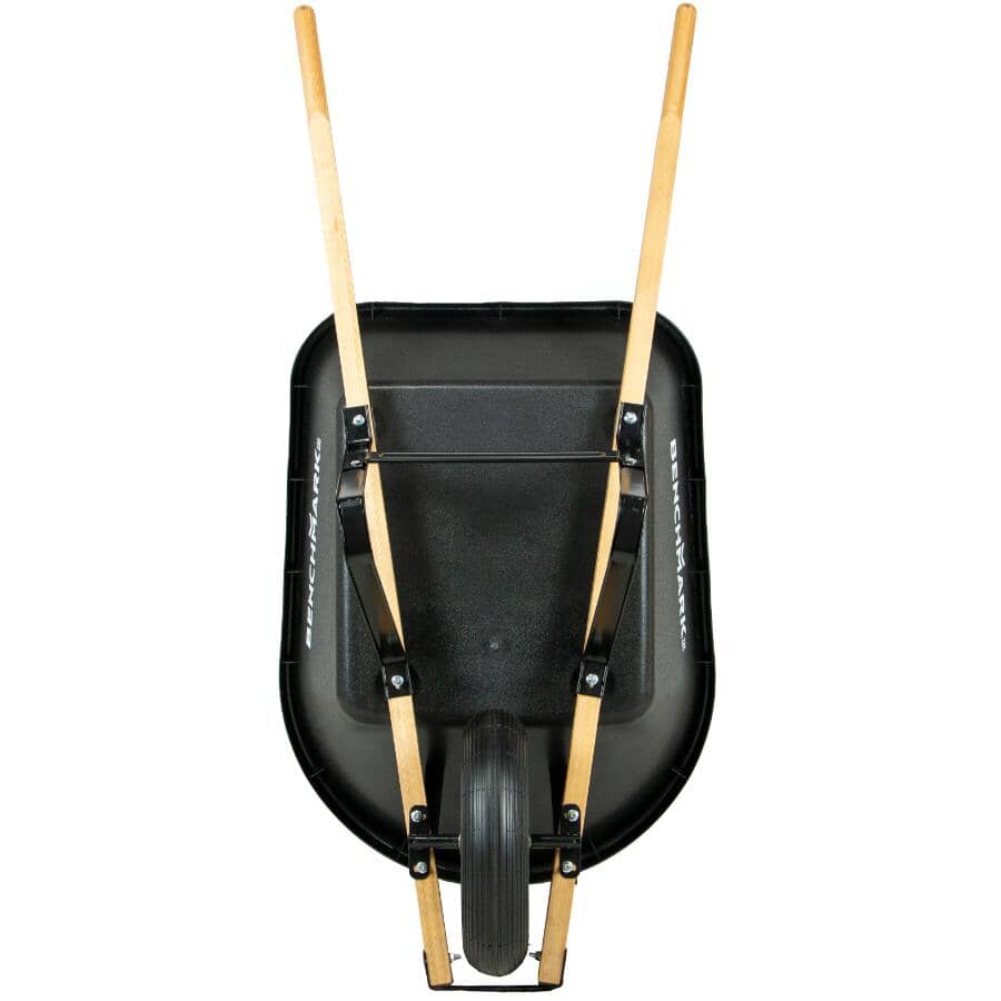 6 Cu. Ft Poly Tray Wheelbarrow