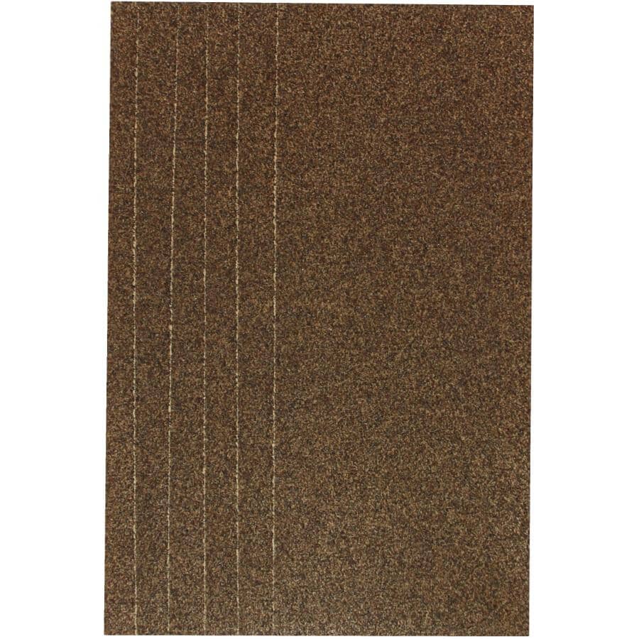 6 Pack 1/3 Sheet 60 Grit Aluminum Oxide Sandpaper