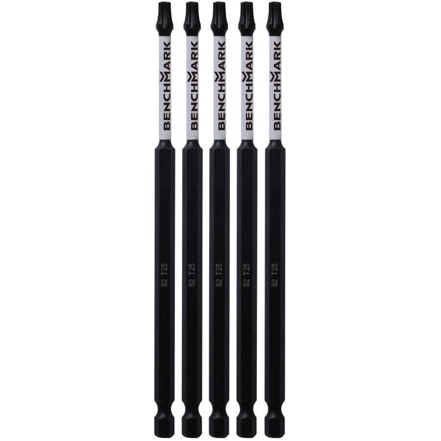 6" T25 Torx Power Bits - 5 Pack