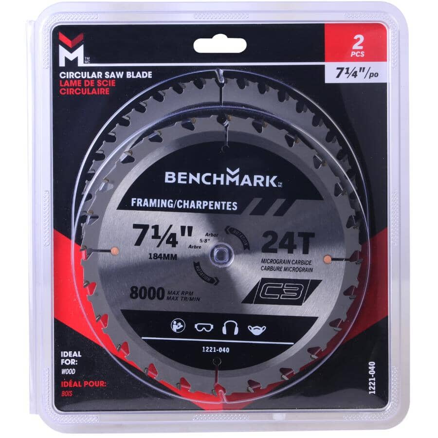 7-1/4" Circular Saw Blade Set - 2 Pack