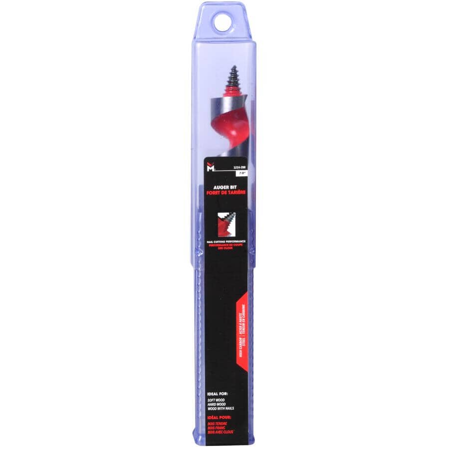 7/8" x 7-1/2" Power Drill Auger Bit