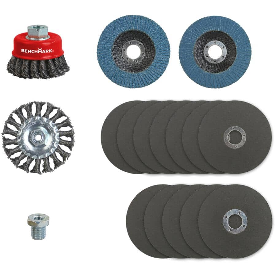 Angle Grinder Accessory Kit - 17 Piece, Assorted Sizes