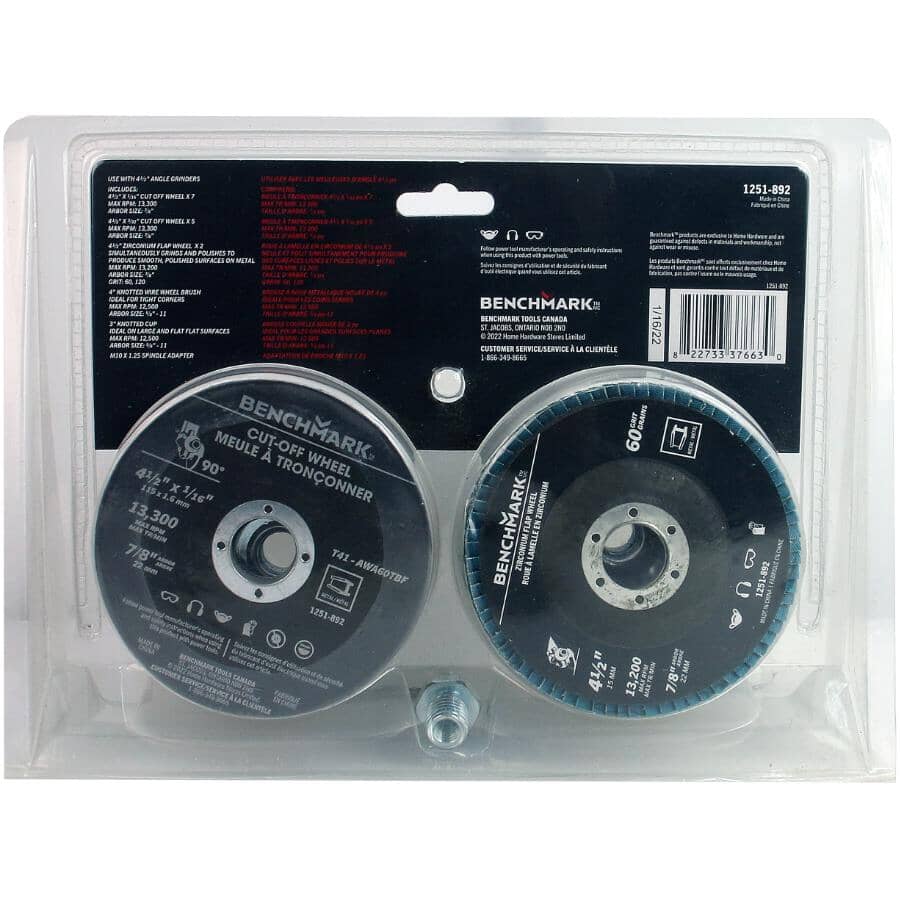 Angle Grinder Accessory Kit - 17 Piece, Assorted Sizes