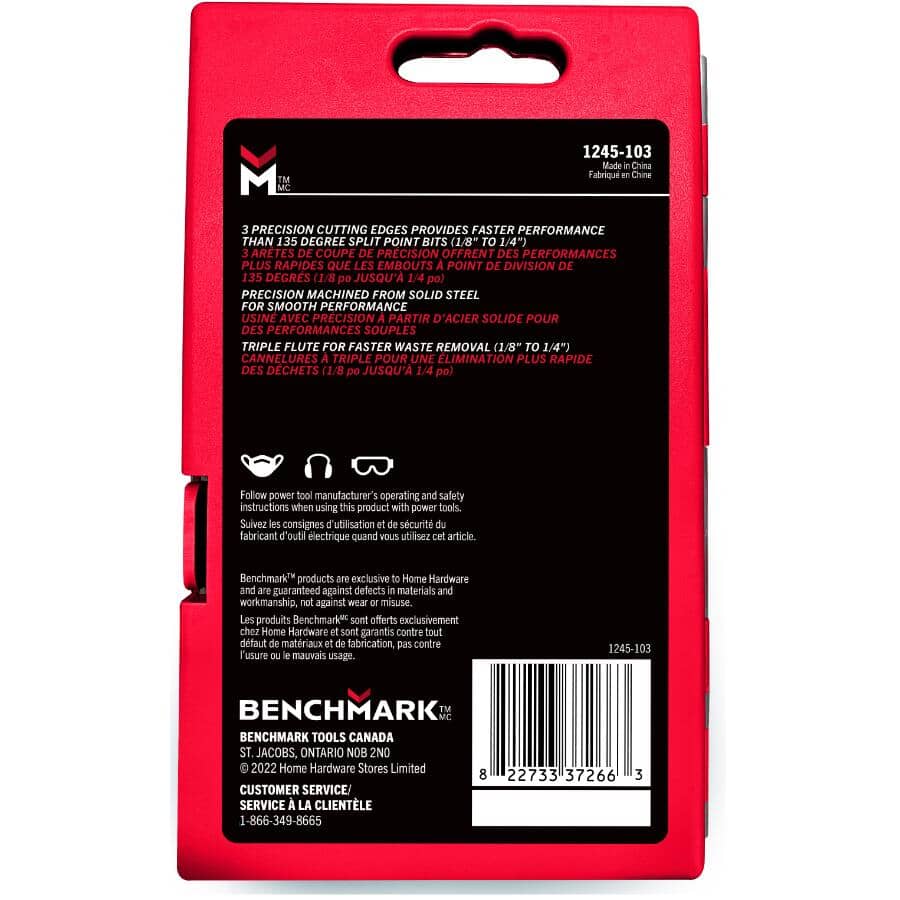 Cobalt Drill Bit Set - 3 Flute, 13 Piece