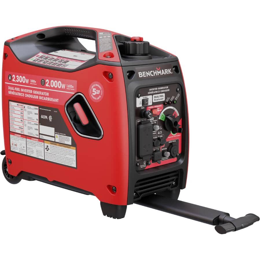 Dual Fuel Quiet Inverter Generator - 2300W