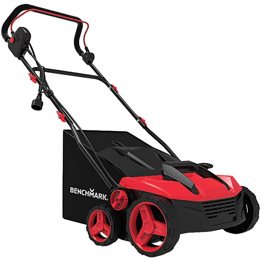 Electric Lawn Push Dethatcher & Scarifier - 13 Amp