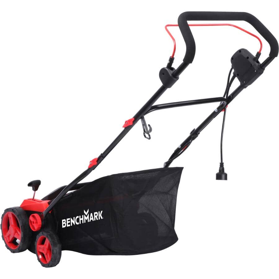 Electric Lawn Push Dethatcher & Scarifier - 13 Amp
