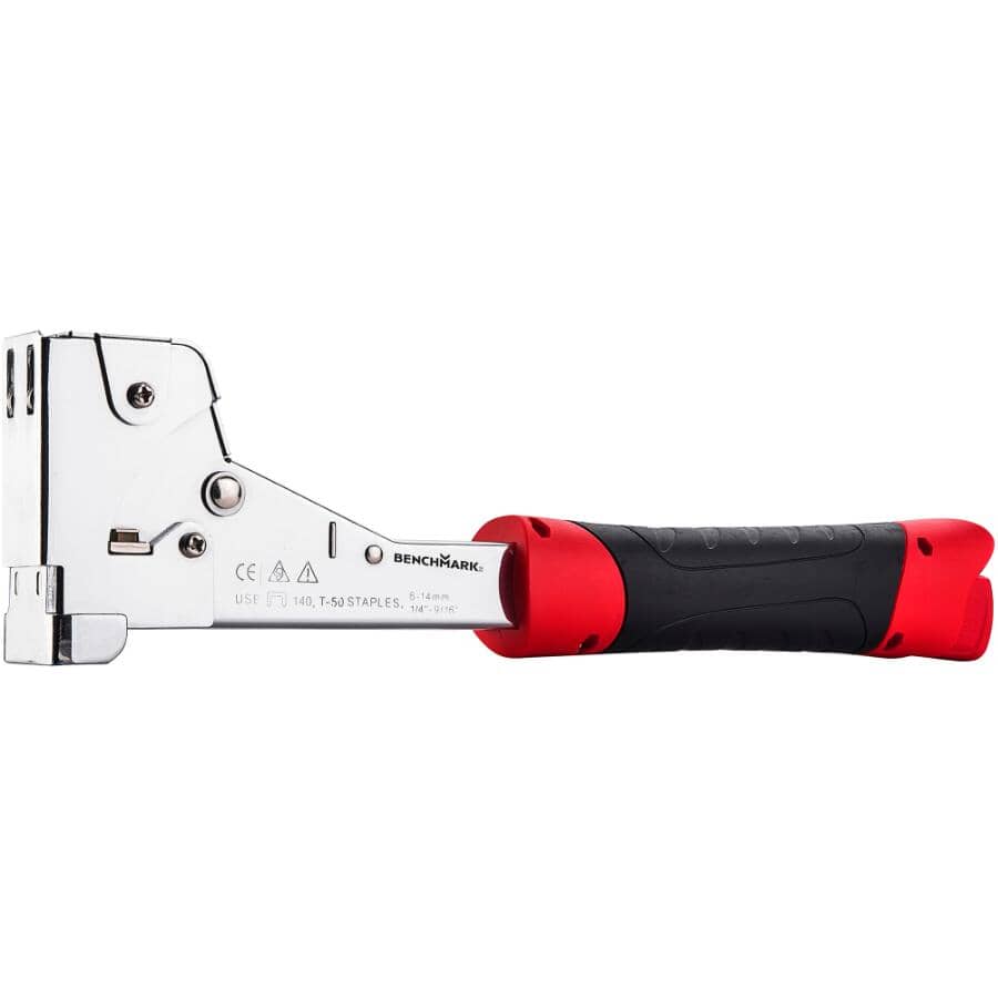 Heavy-Duty Hammer Tacker with Soft-Touch Handle