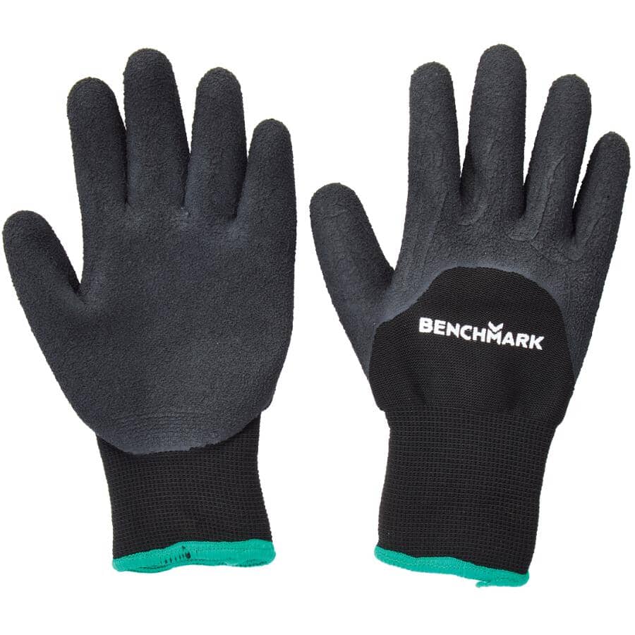 Lined Latex/Polyester Nitrile Coated Work Gloves, Medium