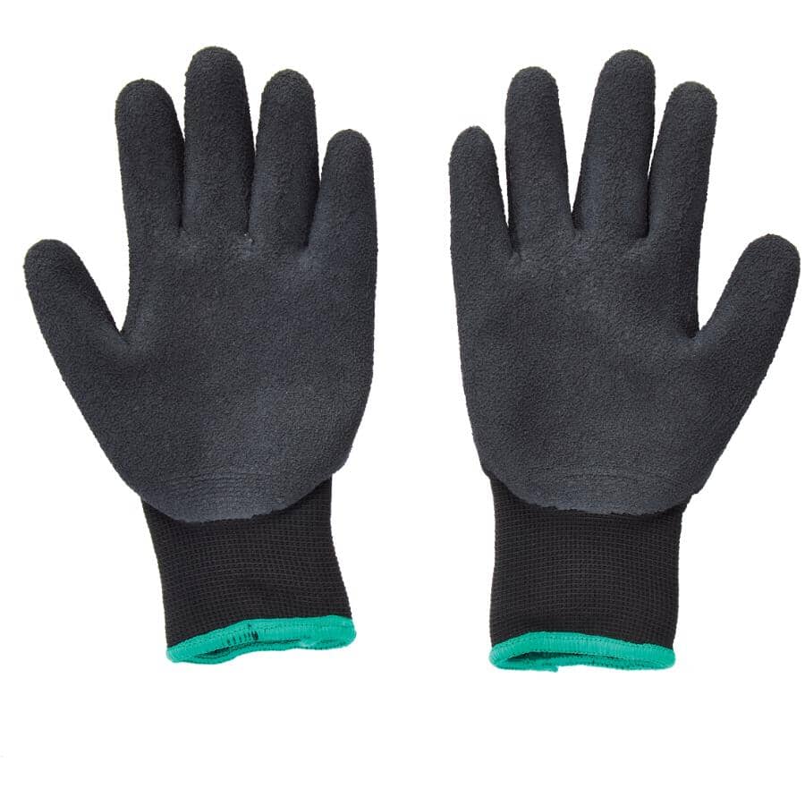 Lined Latex/Polyester Nitrile Coated Work Gloves, Medium