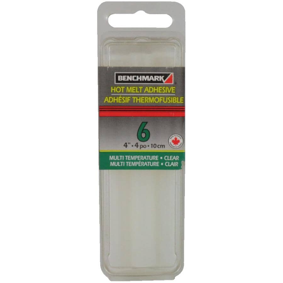 Multi-Temperature Hot Melt Adhesive - 4", 6 Pack