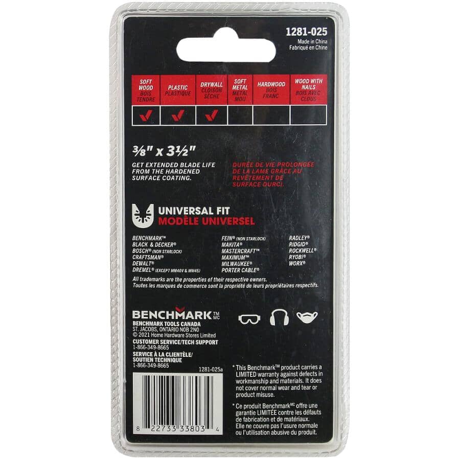 Plunge Oscillating Blades – 3/8", 2 pack