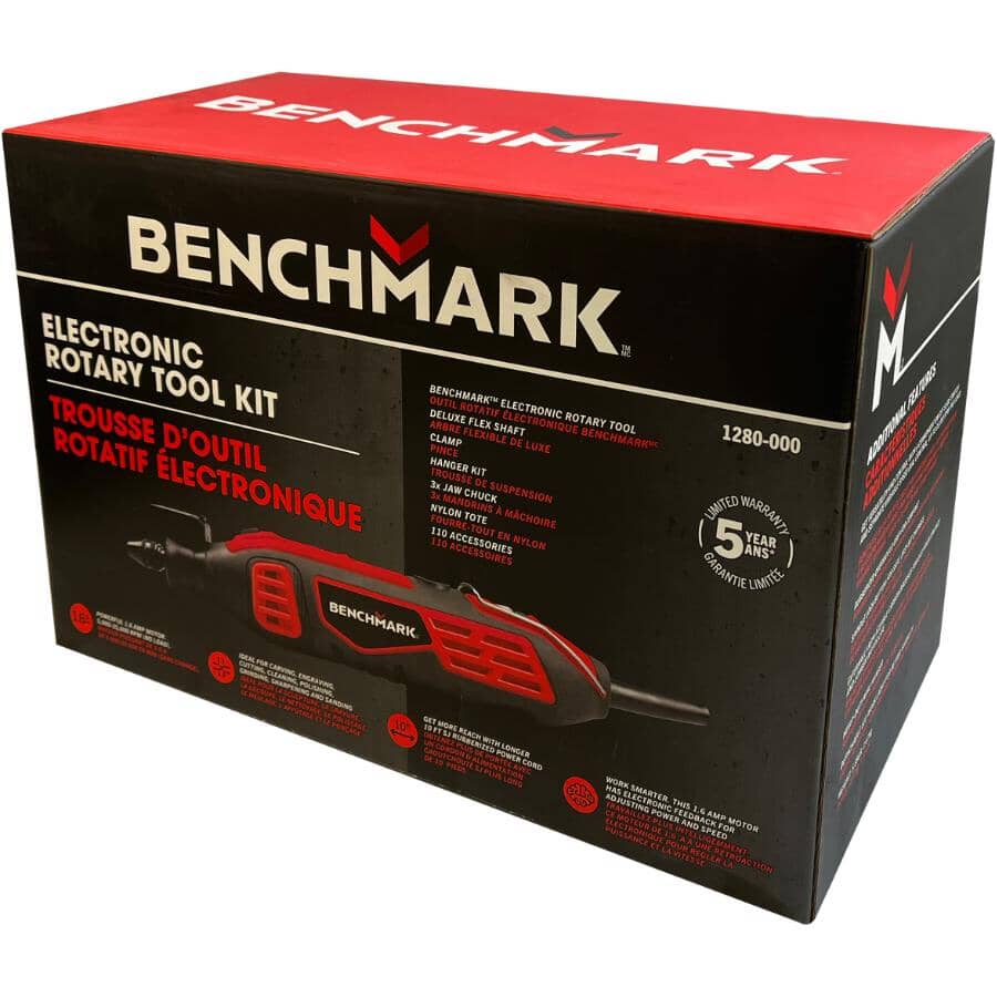 Rotary Tool Kit - with 110 Accessories & Tool Case