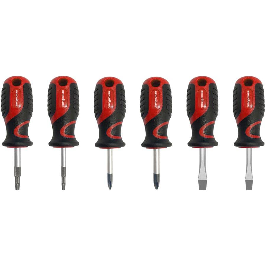 Stubby Screwdriver Set - 6 Pieces