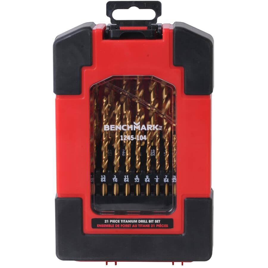 Titanium Drill Bit Set - 21 Piece