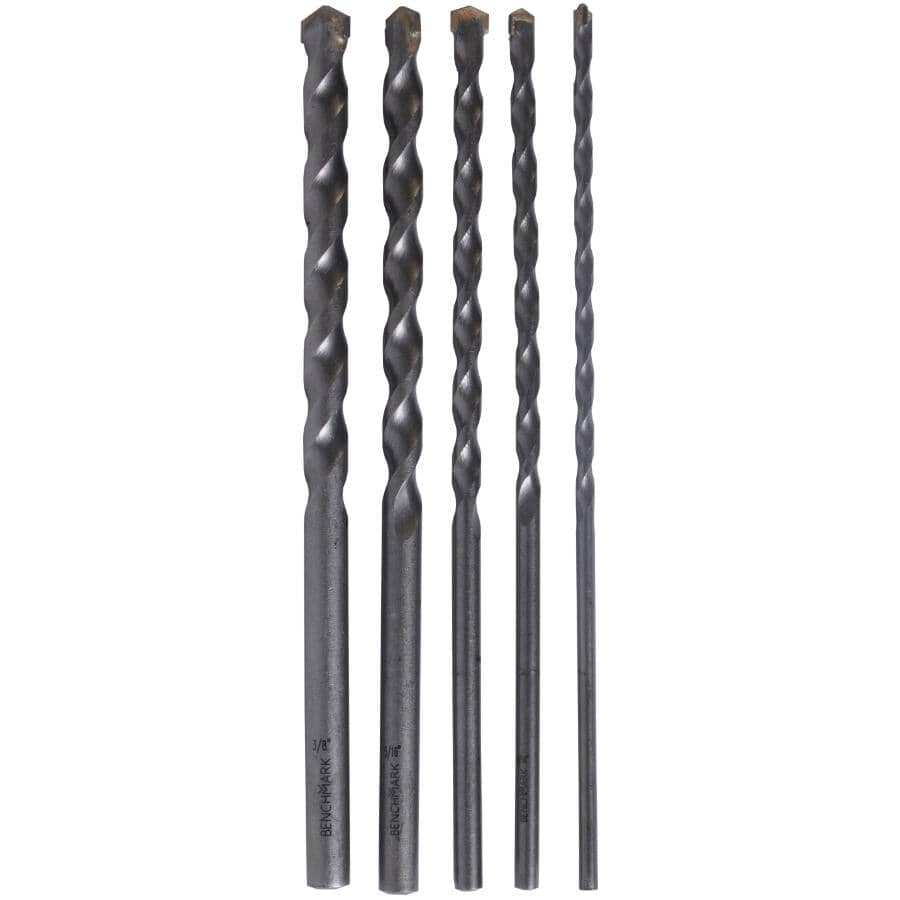 Tungsten Carbide Masonry Drill Bit Set - 5 Piece