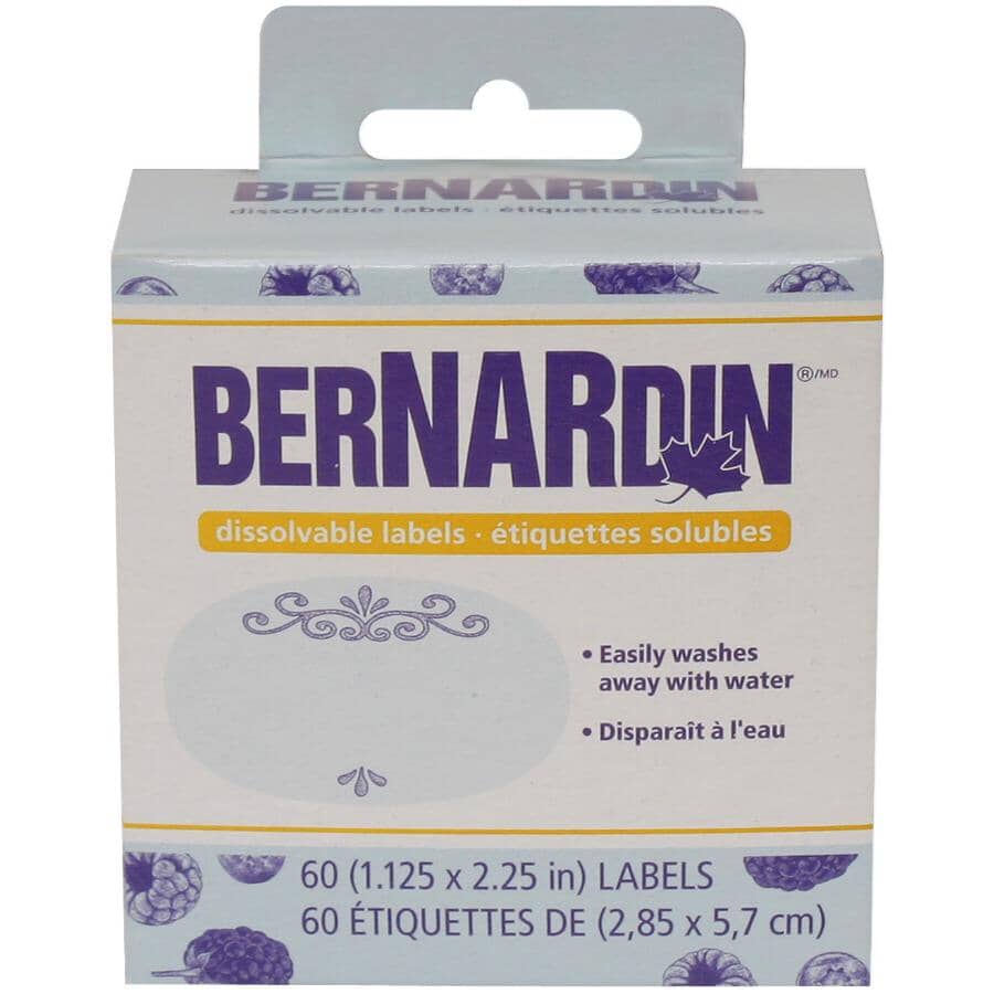 Dissolvable Canning Labels - 60 Pack